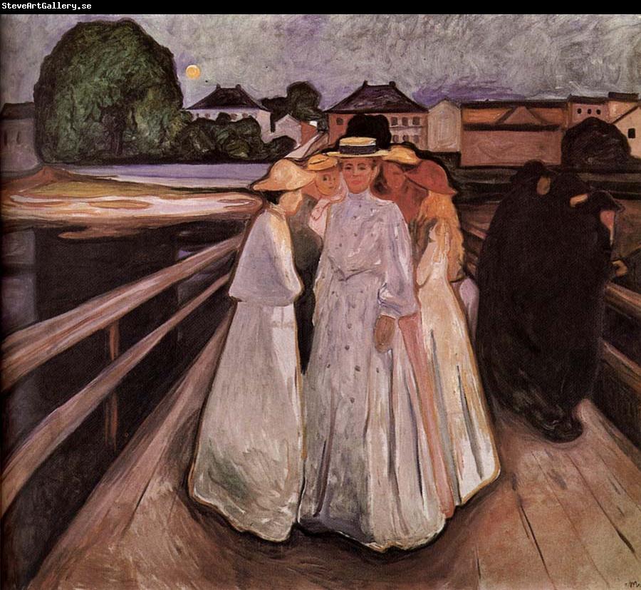 Edvard Munch Gentlewoman on the Bridge